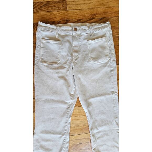 DEAR JOHN Jeanne Mid Rise Flare Women's Pants Jeans, Sz 32, Vanilla - Picture 9 of 13